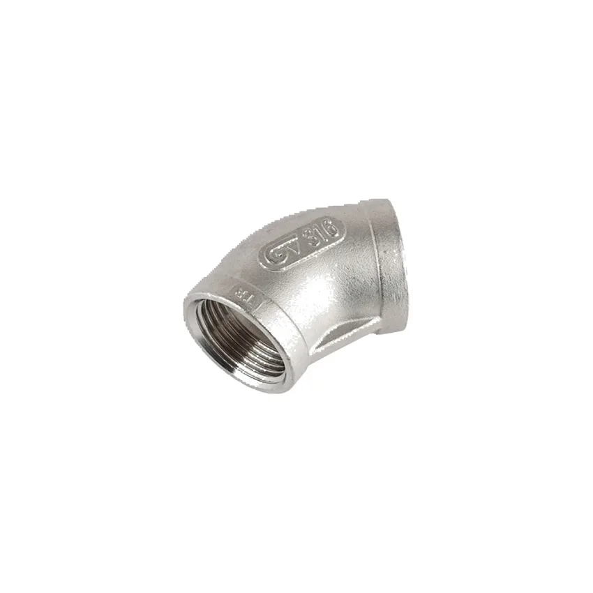 Codo 45° Acero Inoxidable Roscado