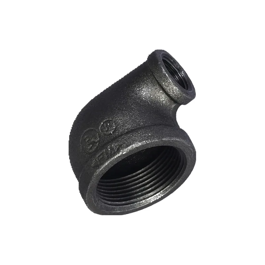 Codo Reductor Fierro Negro Roscado