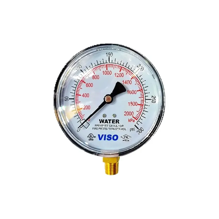 Manómetro Seco 0-300 Psi Viso Ul-Fm Para Sistemas Contra Incendio