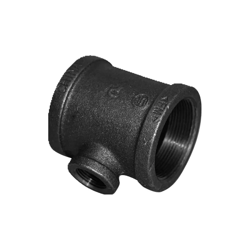 Tee Reductora Fierro Negro Roscado