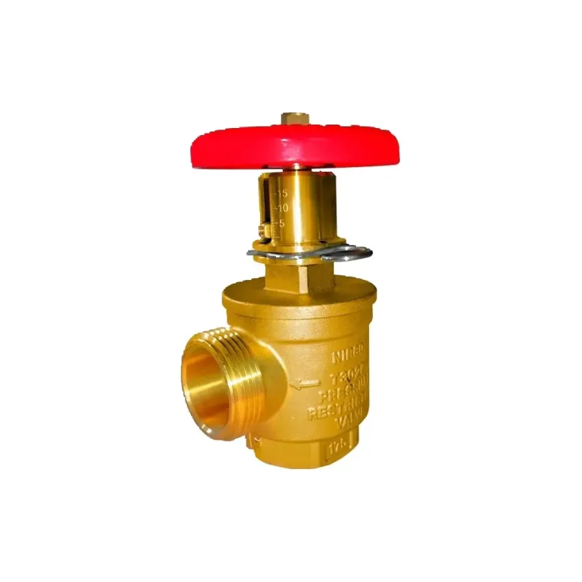 Válvula Angular De Bronce Con Restrictora De Presión 2 1/2″
