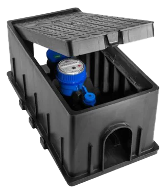 Kit medidor de agua + caja y tapa termoplásticon