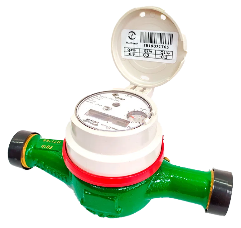 Medidor de agua chorro múltiple de ¾ elster