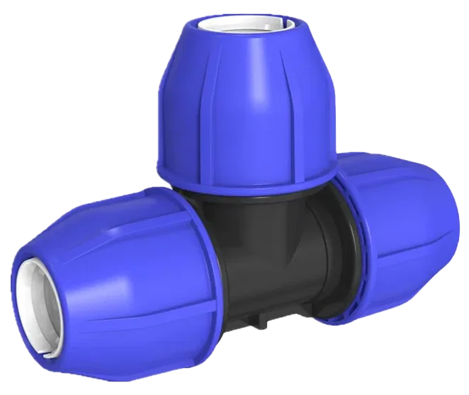 Tee recto HDPE para manguera