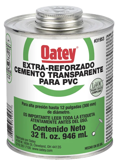 Pegamento Oatey verde de PVC