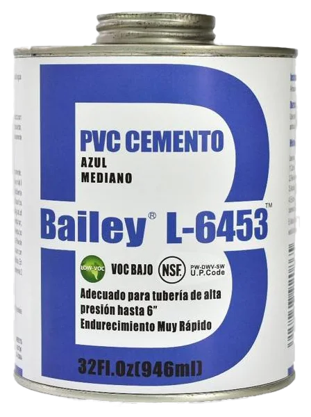 Pegamento Bailey azul de PVC