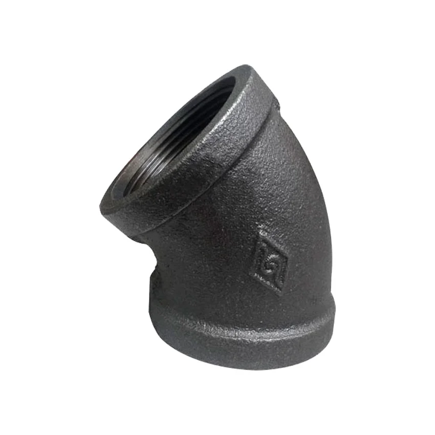 Codo 45° fierro negro
