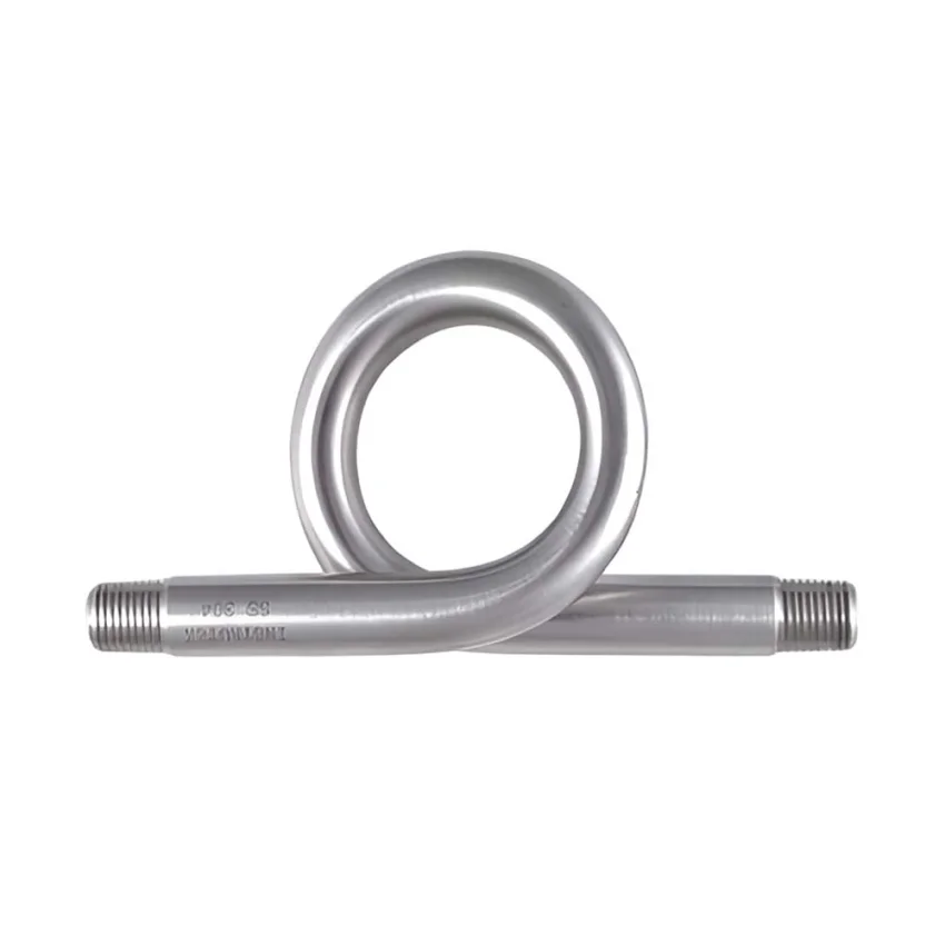 Sifón colita de chancho Roscado de acero Inoxidable C-304 Clase 150 NTP