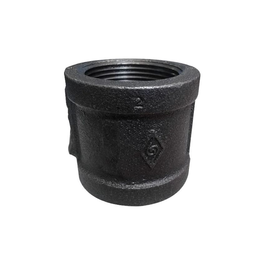 Unión fierro negro roscado