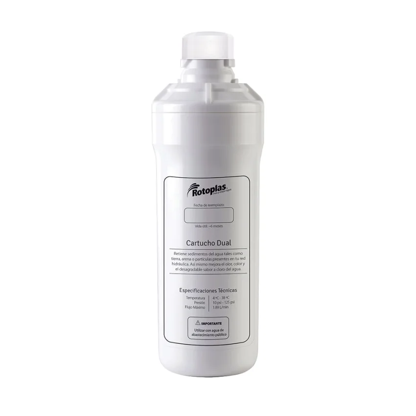 Cartucho Dual para Purificador Alcalinizador