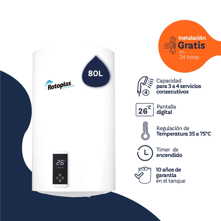 Terma de acumulación Digiterma 80L