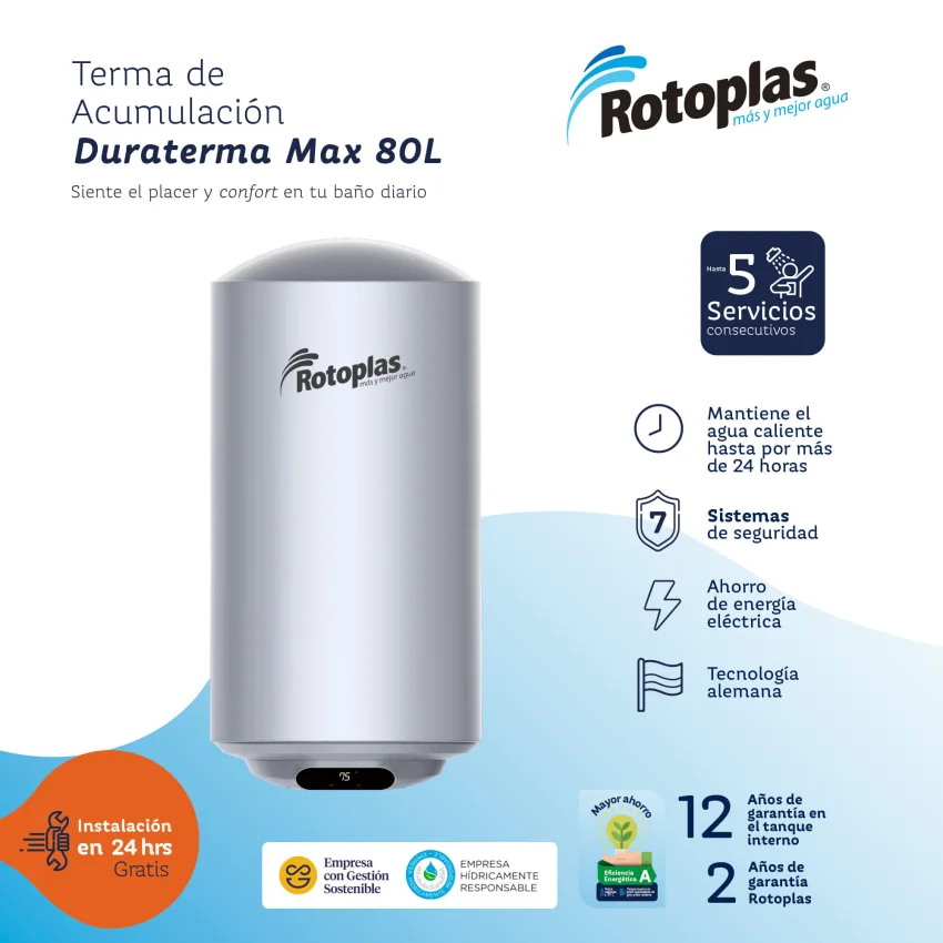 Terma de Acumulación Duraterma Max 80L
