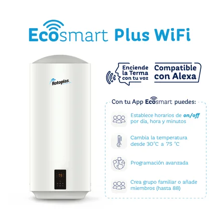 Terma de Acumulacion Ecosmart Wifi 80L